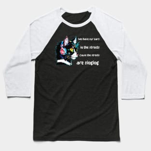 cat music slogan Baseball T-Shirt